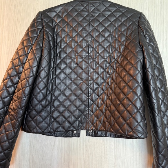Maje Quilted Leather Jacket - Picture 5 of 5